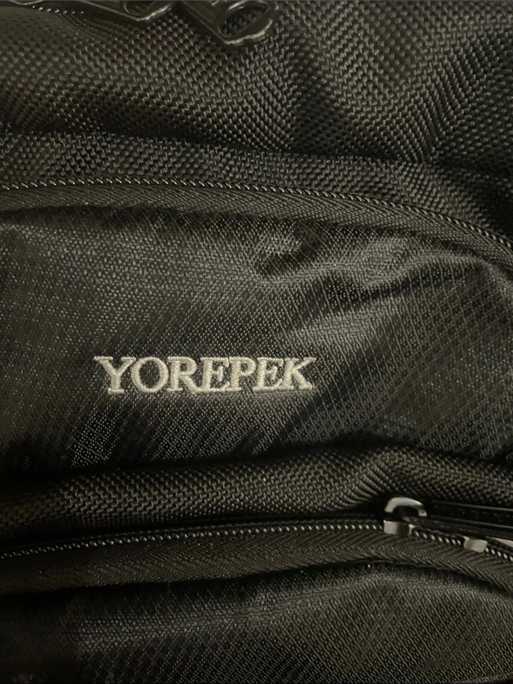 Men's Black Everyday Backpack with Red Accents